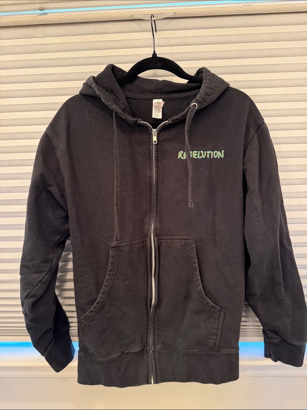 Rebelution Black Zip-Up Hoodie Jacket - Unbranded